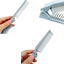 3x faltbare Haarbürsten Kamm Massagekopf feiner Zahnkamm Taschenreise für Frauen