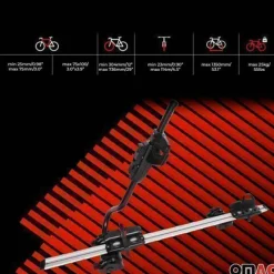2x Farad Fahrradträger bis 25 kg ABE P-Style Dachfahrradträger EBike FatBike