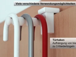 4x Fensterhaken/Dekohaken mit Distanzhalter, Klemmbereich 10-27 mm