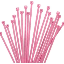 XINGO 1000 Stück Kabelbinder Rosa, 100mm x 2,5mm, 8,1 kg Zugfestigkeit, UV