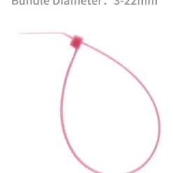 XINGO 1000 Stück Kabelbinder Rosa, 100mm x 2,5mm, 8,1 kg Zugfestigkeit, UV