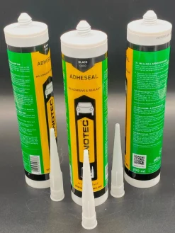 3x Innotec Adheseal schwarz 290ml Kartusche Klebe und Dichtmasse