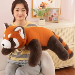 Xiyocadt Roter Panda Kuscheltier XXL Plüschtier 45cm, flauschig, als Kissen
