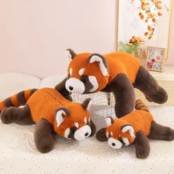 Xiyocadt Roter Panda Kuscheltier XXL Plüschtier 45cm, flauschig, als Kissen