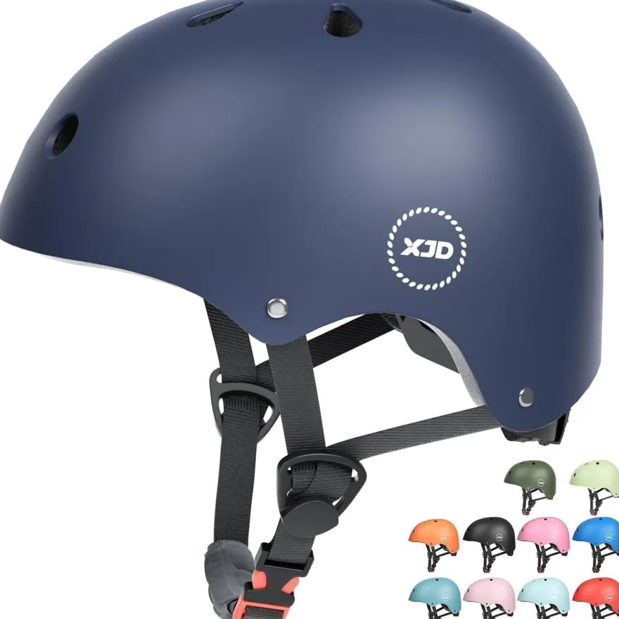 XJD Kinder Jugend Fahrradhelm Multisport Skateboard Roller CE 48-54cm Royal Blau