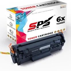 6x Kompatibel für HP Laserjet M1319 Toner 12A Q2612A Schwarz