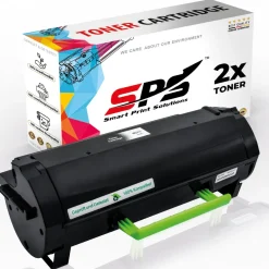 2x Kompatibel für Lexmark MS617DN Toner 51B2H00 Schwarz
