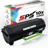 10x Kompatibel für Lexmark MS310D Toner 502H 50F2H00 Schwarz
