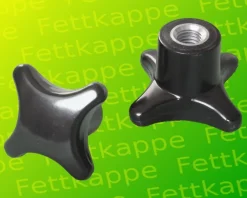 5 x Kreuzgriffmutter M6 Griff Ø 50 mm - Kreuzgriff Kreuzmutter Feststellgriff