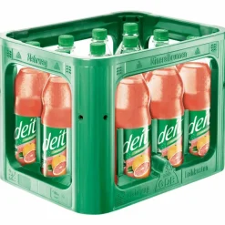 6x 1,00 L. Deit Pink Grapefruit PET Flasche - Mehrweg - ohne Kasten