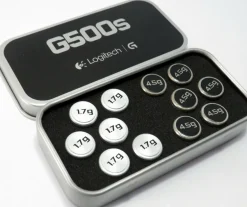 12x Logitech G500 & G500s original Ersatz Tuning-Gewichte mit Etui