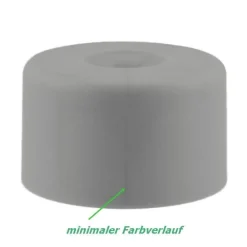 4 x Möbelfuß Ø 50mm h 30mm Kunststoff silber alufarbig rund Möbelgleiter Sessel