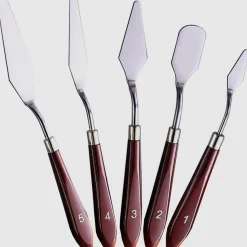 Xmbygey Spachtel Set, 5 Stück Malmesser für Acrylfarben, Palettenmesser für