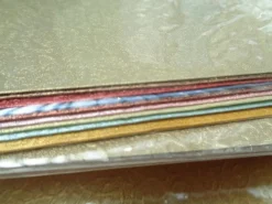10x metallic satiniert geprägt Grußkarten Kouvert Briefpapier Karin Jittenmeier Ideen