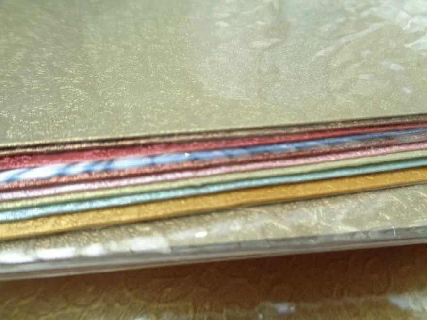 10x metallic satiniert geprägt Grußkarten Kouvert Briefpapier Karin Jittenmeier Ideen