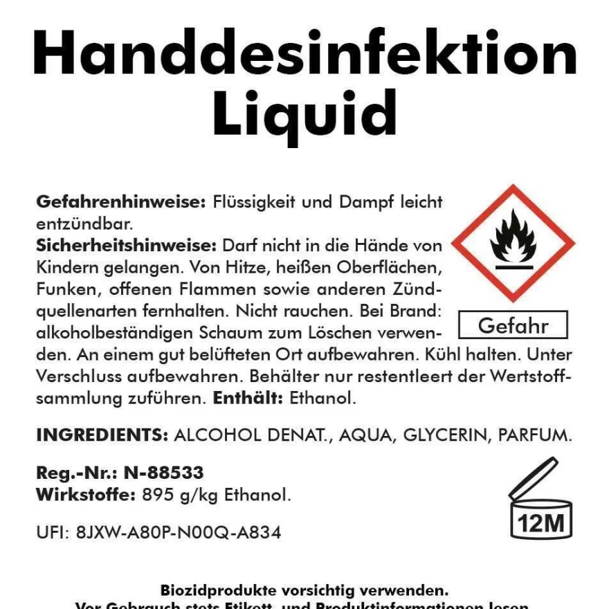 2x 500 ml Handdesinfektion Liquid - Desinfektionsmittel