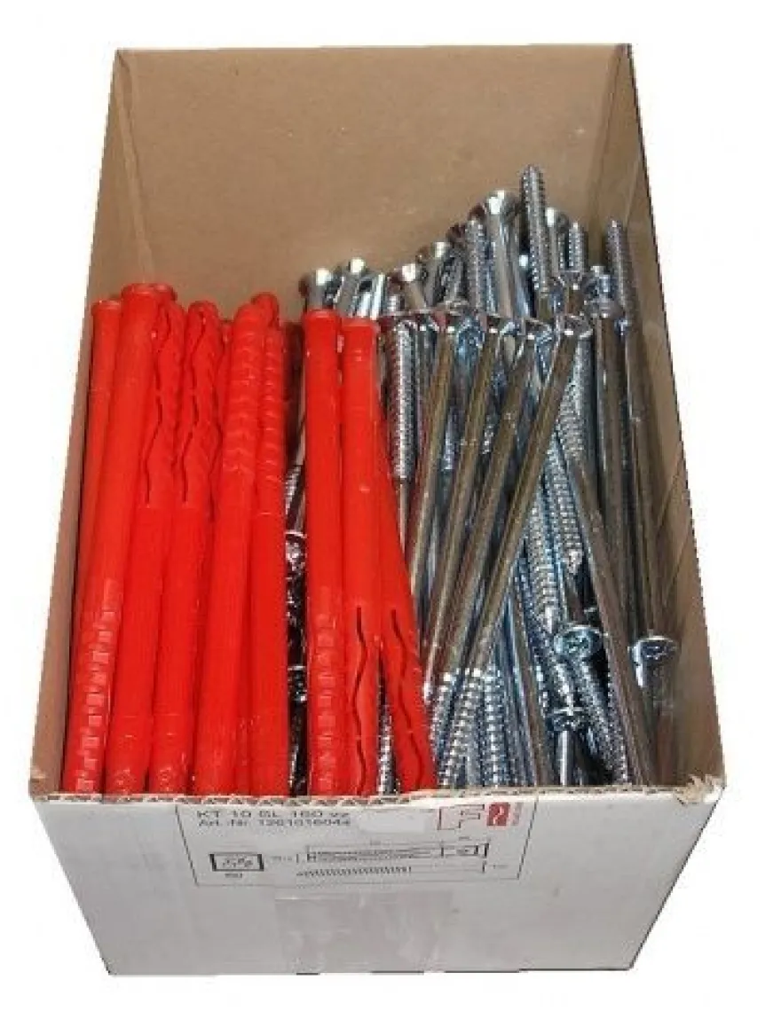 10x120mm Rahmendübel Fassadendübel Brandschutzdübel mit Sechskantschraube SW13 ETA Zu