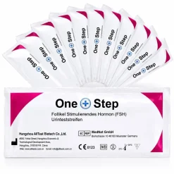 10 x One+Step Menopause Test - FSH Test für die Wechseljahre - und der Meno Balance