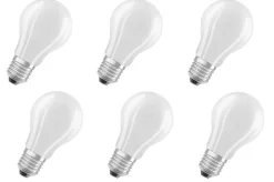 6x OSRAM LED Glühlampe A 60 E27 7W=60W dimmbar kaltweiß matt EEK: (Spekt. A-G)