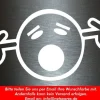 1 x 2 Plott Aufkleber Smiley Zu Laut Smile Loud Tuning Sticker Shocker Fun Gag