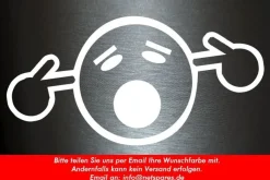 1 x 2 Plott Aufkleber Smiley Zu Laut Smile Loud Tuning Sticker Shocker Fun Gag