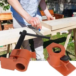 4x Rohr Schraubzwinge 1/2 Zoll, Schnellspann Mechanismus für Holzbearbeitung
