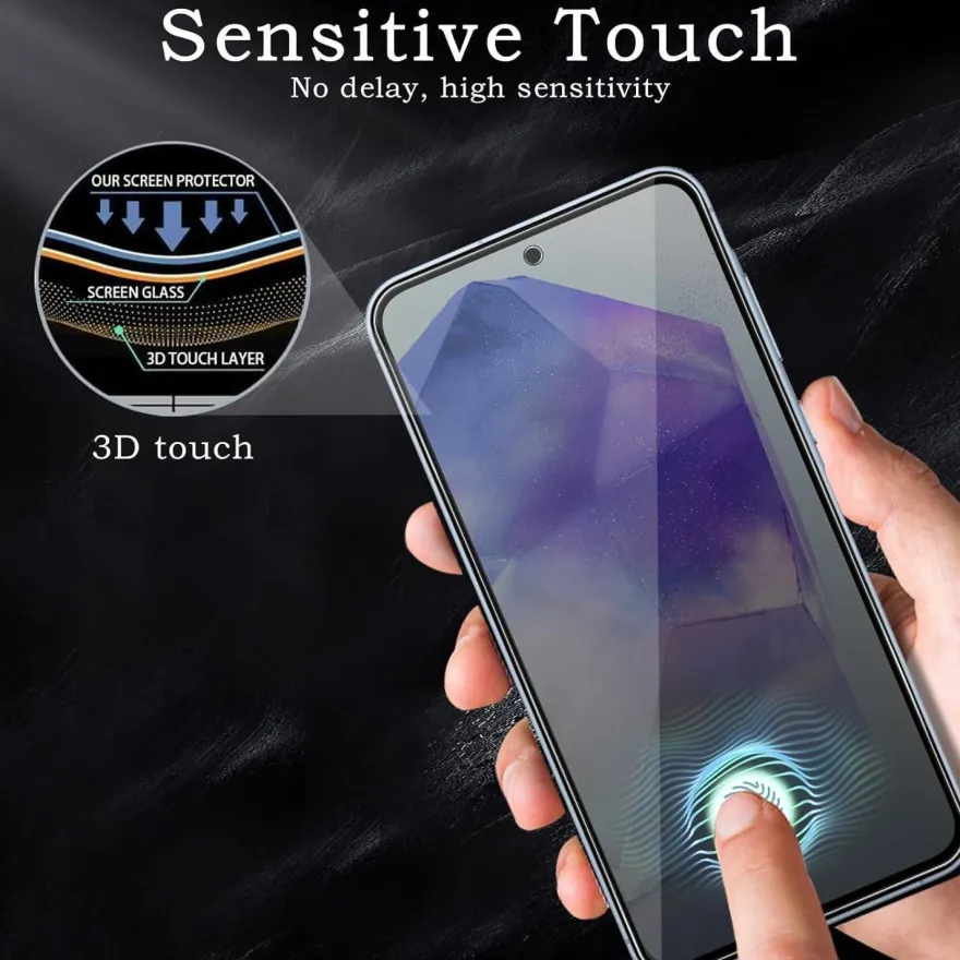 2x Samsung Galaxy A55/A35 Sichtschutz Panzerglasfolie 9H HD Blickschutzfolie
