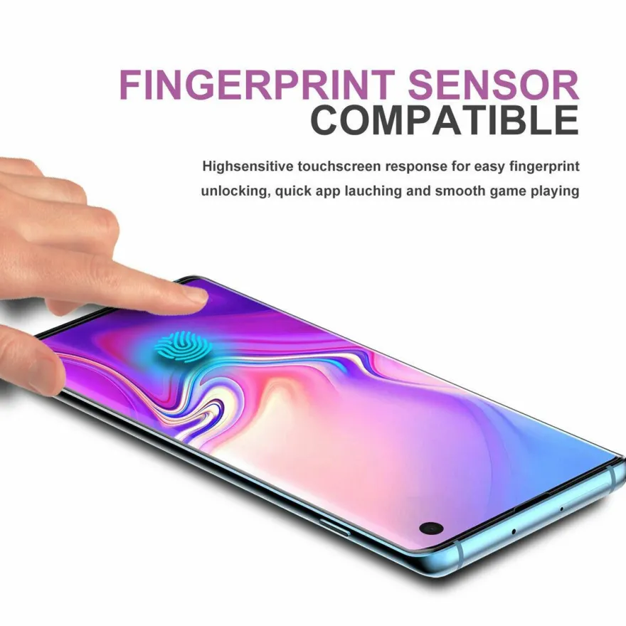 2x Samsung S10 Plus TPU Display Ultra Clear Schutz Full Cover Anti Kratzer Folie