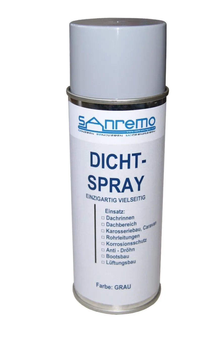 2x Sanremo Dichtspray Allesdicht-Spray Allesdichter GRAU 400ml