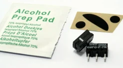2x Schalter L&R-Klick + 1 Set Gleitpad, Ersatz-Füße für Logitech M185, M220 M175