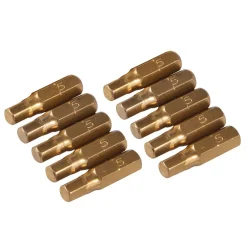 10 x Schraubendreher Gold Bits verschiedene Größen - Antrieb / Größe: