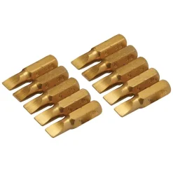 10 x Schraubendreher Gold Bits verschiedene Größen - Antrieb / Größe: