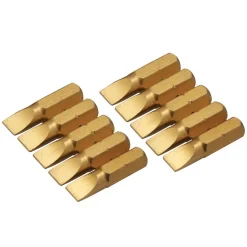 10 x Schraubendreher Gold Bits verschiedene Größen - Antrieb / Größe: