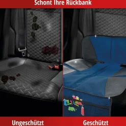 2x Schutz-Unterlage Schon-Bezug Kindersitz Auto Sitz-Schoner Autositz-Auflage
