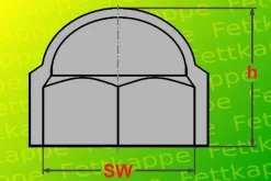 50 x Sechskant Schutzkappen Schwarz Schlüsselweite 19 - Schrauben - Kappen