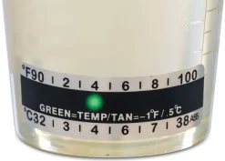 5 x Steriler Urinbecher/ Probenbecher Schraubverschluss 120 ml mit Temperaturanzeige