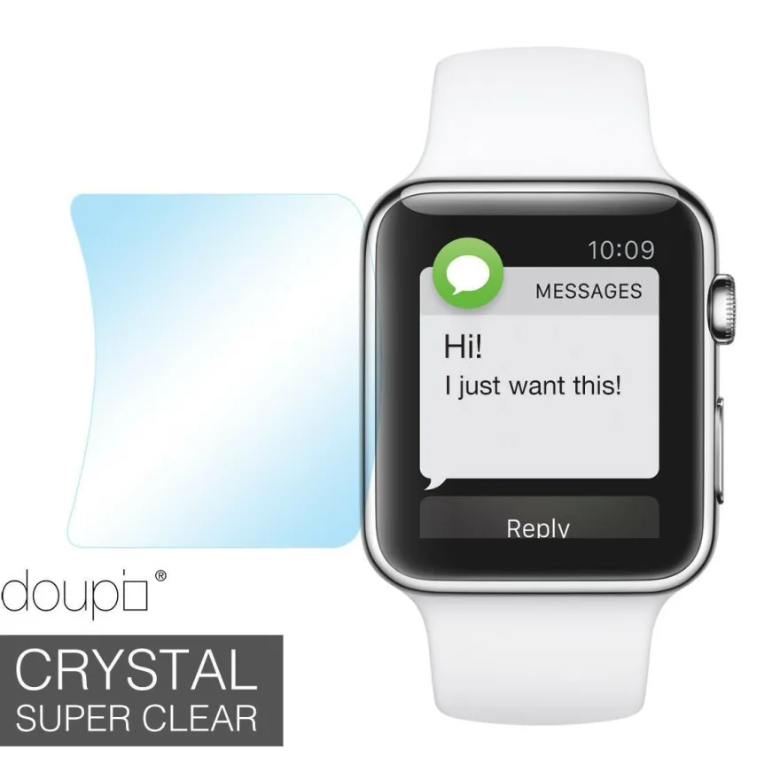 9x Super Clear Schutz Folie Apple Watch 42mm Klar Durchsichtig Display Protector