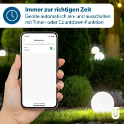 3x Unitec Smart Steckdose WLAN Outdoor IP44 Zwischenstecker Alexa Google Tuya