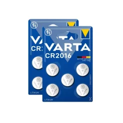 2x Varta CR2016 CR DL 2016 Knopfzelle Batterie 3V 5er Blister Lithium