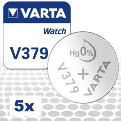 5x Varta V379 / SR521SW Watch Uhrenbatterien 379 SR63 Batterien Knopfzellen