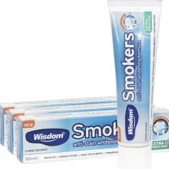 3x Wisdom Smokers anti Stain Whitening Zahnpasta 50ml