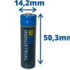 10x WSB Industrial IFR 14500 AA Solar Akku LiFePO4 3,2V 600mAh