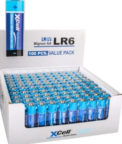 100x XCell AA LR6 Mignon Super Alkaline Batterie