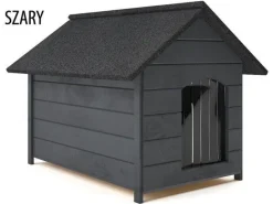 XXL Hundehütte Holz Hundehütte Massiv Wetterfest Echtholz isolierte