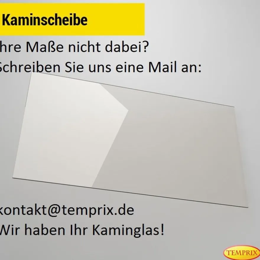 240 x 210 x 4 mm Kaminglas ohne/mit Dichtungsset Ofenscheibe plan für Ofen Kamin