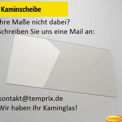 360 x 320 x 4 mm Kaminglas ohne/mit Dichtungsset Ofenscheibe plan für Ofen Kamin