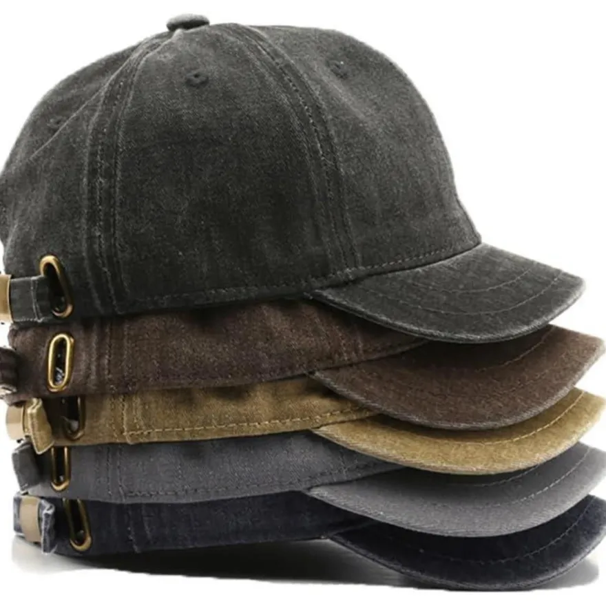 YAMEE Unisex Baseballkappe mit kurzer Krempe, atmungsaktiv, verstellbar