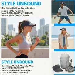 YAMEE Visor Cap Damen Herren Sonnenschutz Atmungsaktiv Schnelltrocknend