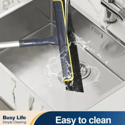 Yocada Bodenabzieher Besen für Dusche Küche Fliesen Tierhaar 96,5cm-lang