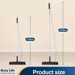 Yocada Bodenabzieher Besen für Dusche Küche Fliesen Tierhaar 96,5cm-lang